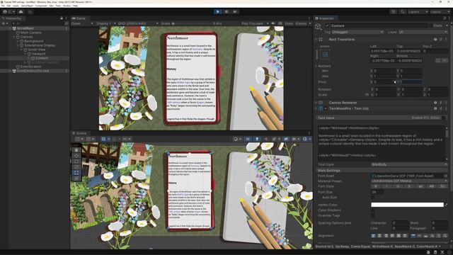 How to Create a Scrollable Text Area with TextMeshPro in Unity 💛 смотреть онлайн