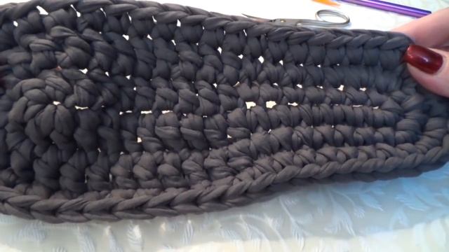 Женские тапочки из трикотажной пряжи. Часть 1. Подошва. Мастер-класс для начинающих / МК7 / смотреть онлайн