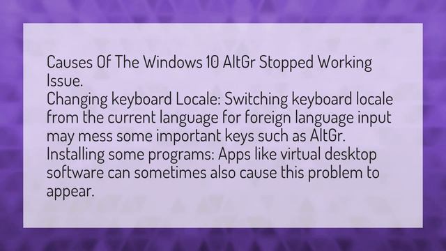 Why is ALT GR not working? смотреть онлайн