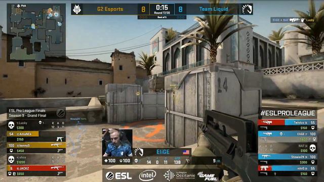 CS:GO - G2 Esports vs Team Liquid - Dust2 - ESL Pro League Saison 9 Finals смотреть онлайн