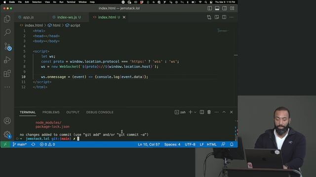 44. Creating a Websocket Connection смотреть онлайн