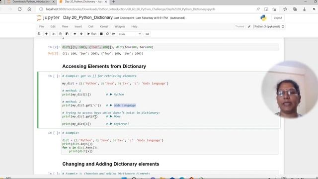 Day 20 Python Dictionary | Creating Dictionary | Changing and Adding Dictionary elements смотреть онлайн