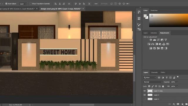 How to create IES Lighting effect in Photoshop смотреть онлайн