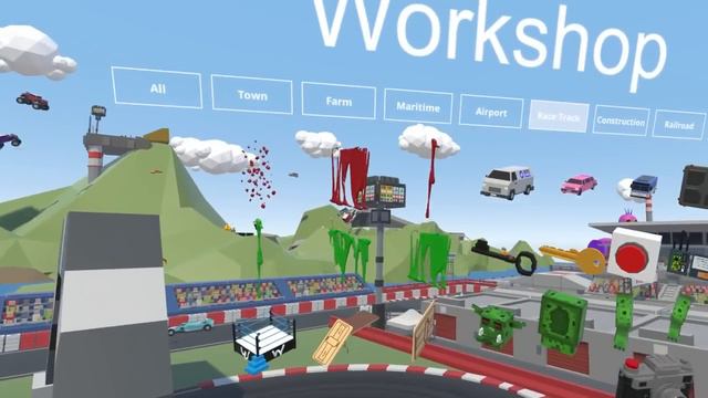 MASSIVE TORNADO Ruins F1 Race in Tiny Town VR! смотреть онлайн