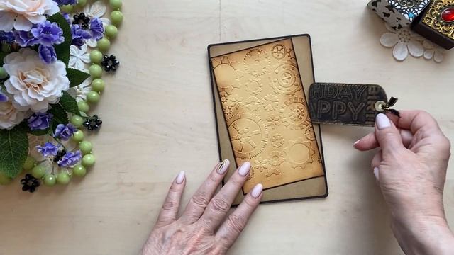 Видеоуроки для любителей скрапбукинга Мужская открытка смотреть онлайн