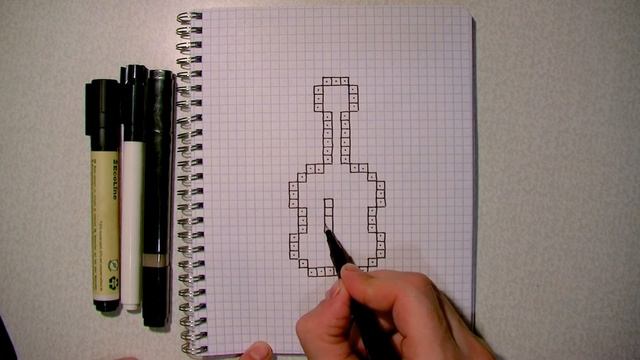Простые рисунки по Клеточкам Гитара #pixelvideo смотреть онлайн