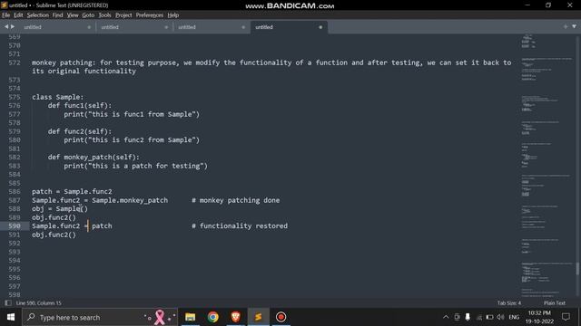 #54 Monkey patching in python || Explained in 1 minute || DWARKA CODING CLUB смотреть онлайн