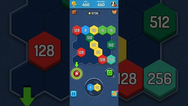 Merge Block 2048 hexa puzzle - Gameplay Walkthrough - Part 1 смотреть онлайн
