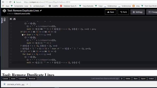 vuejs Remove Duplicate Lines смотреть онлайн