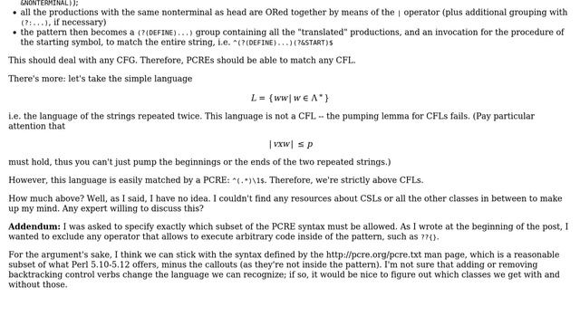 Which languages do Perl-compatible regular expressions recognize? (2 Solutions!!) смотреть онлайн