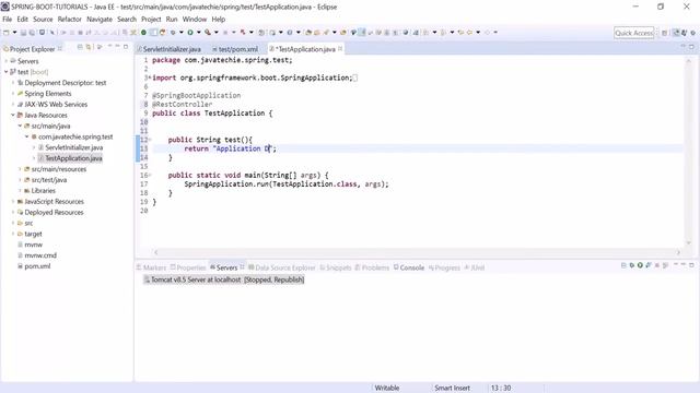 Spring Boot with External Tomcat Deployment смотреть онлайн