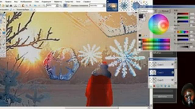 Paint.Net Урок 2 Новогодняя ОТКРЫТКА смотреть онлайн