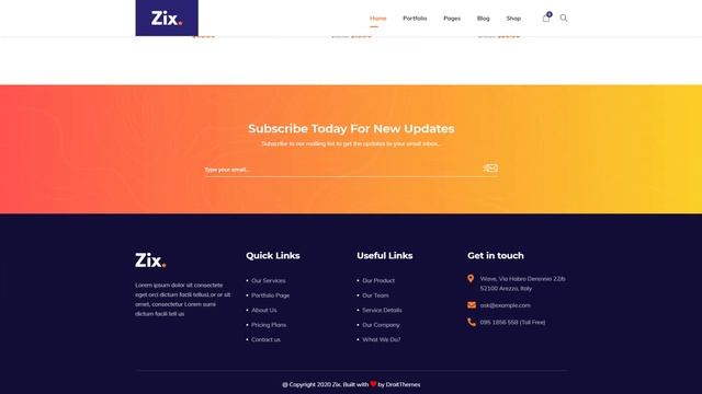 Online Shop Landing Page Demo Preview | Zix Multipurpose WordPress Theme | Digital Agency смотреть онлайн