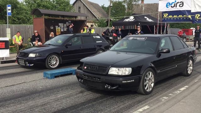 Audi a4 1.8 20vt vs Audi s4 2.2vt 1/8 mile смотреть онлайн