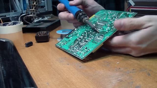 Монитор BenQ G700. Белый экран, мигает индикатор питания, не включается. Ремонт смотреть онлайн