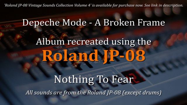 Roland JP-08 | Depeche Mode - Nothing To Fear (Instrumental) смотреть онлайн