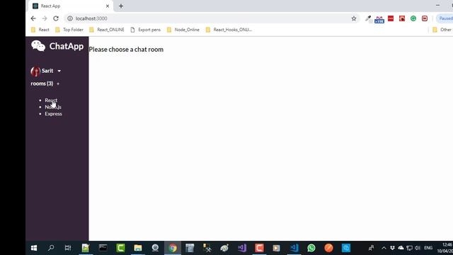 Chat app using react hooks смотреть онлайн
