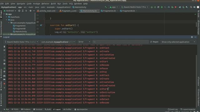 Fragment life cycle || Transactions || Add and Replace Fragment || Hindi смотреть онлайн