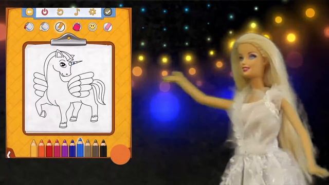 Кукла Барби играет в одевалки с подружкой и делает макияж - Ютюб видео для девочек от 0