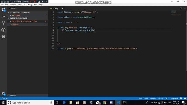 How to make Discord.js Bot in Arabic | مقدمة لصناعة البوت смотреть онлайн