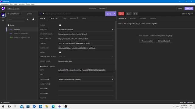 UPLOAD FILES IN ZOHO CRM USING INSOMNIA / POSTMAN | ZOHO CRM API | INSOMNIA | POSTMAN смотреть онлайн