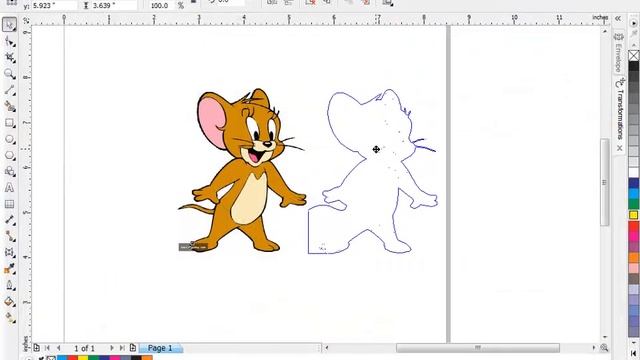 Convert JPEG to CDR IN ONE CLICK in CORAL DRAW X6 смотреть онлайн