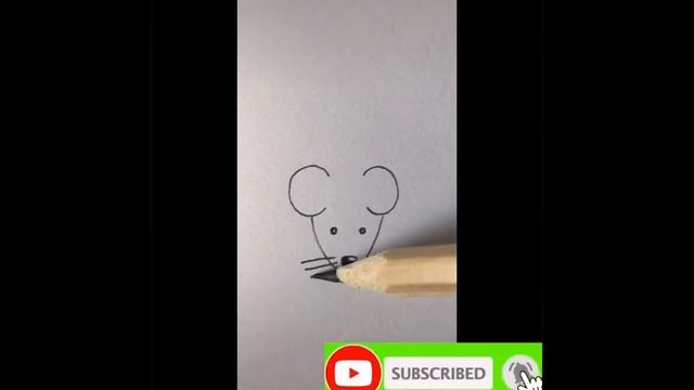 Рисуем мышку . Как научиться рисовать, art, искусство . Как научиться рисовать, art, искусство смотреть онлайн