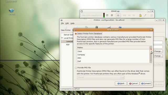 Adding a network printer in Ubuntu Linux смотреть онлайн
