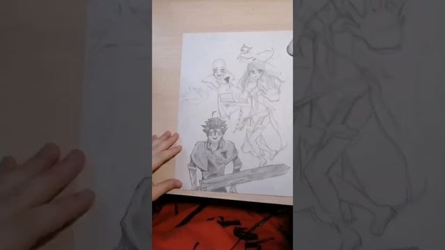 рисую аниме чёрный клевер ☘️ смотреть онлайн