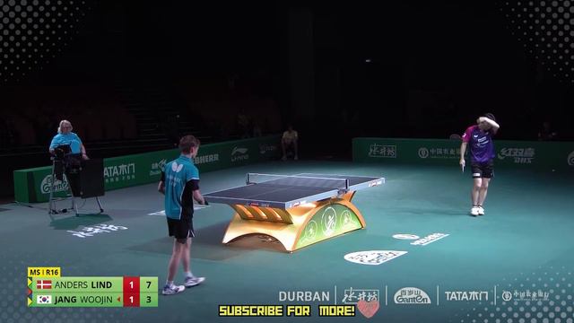 Anders Lind vs Jang Woojin | Durban 2023 World Table Tennis Championships | Denmark vs South Korea смотреть онлайн