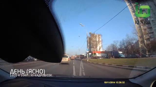 Пример записи видеорегистратора IQ NAVI DVR-01 (ЯСНЫЙ ДЕНЬ) смотреть онлайн
