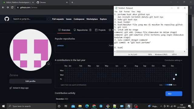 Tutorial upload file ke git hub menggunakan git bash смотреть онлайн
