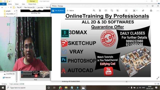 Online Classes of 3d max,Vray,Sketchup, Photoshop,Autocad With Best Discount Offer смотреть онлайн