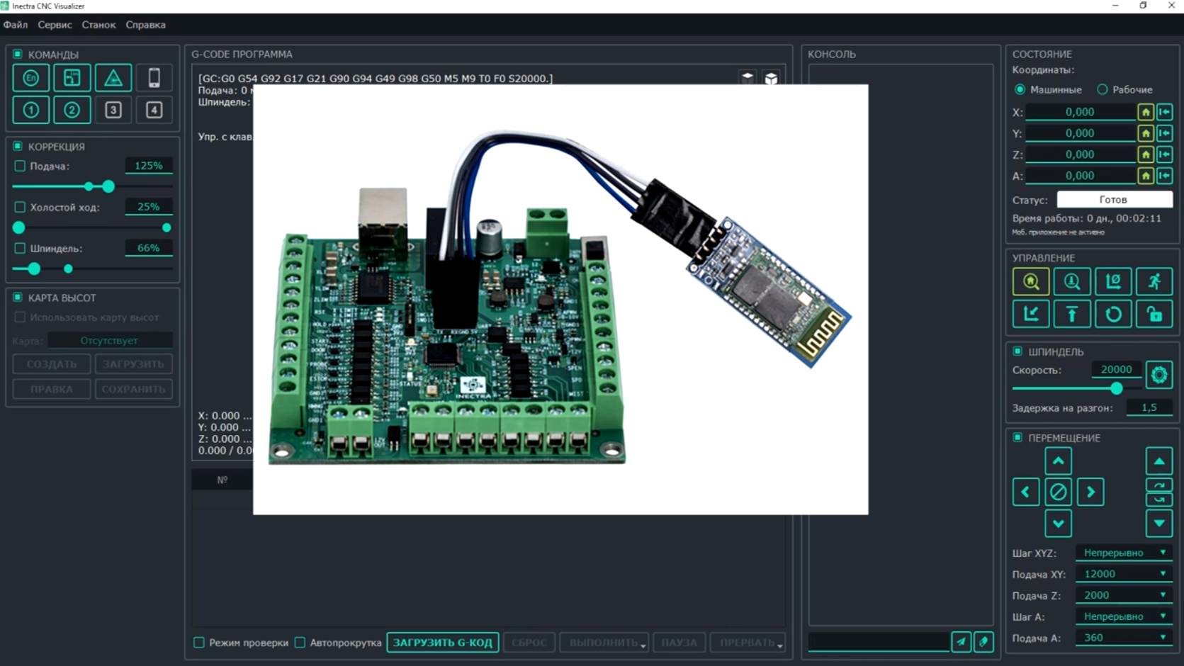 Каналы управления ЧПУ-контроллерами Инектра смотреть онлайн