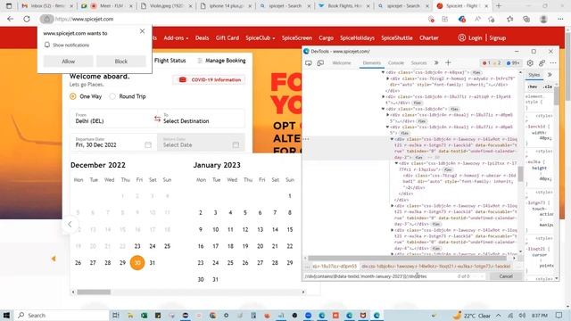 Dynamic Xpath | Calendar Date Selection смотреть онлайн