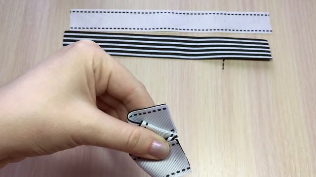 Школьный бантик из репсовой ленты 25 мм смотреть онлайн