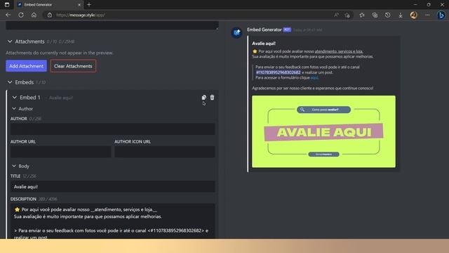 Como Criar Embed no Discord com e sem Bot — Embed Generator смотреть онлайн
