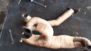 обмотка термолентой 1650 градусов выпускного коллектора на субаре