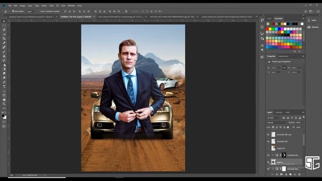 Wood Gang Poster design #photoshop speed tutorial смотреть онлайн