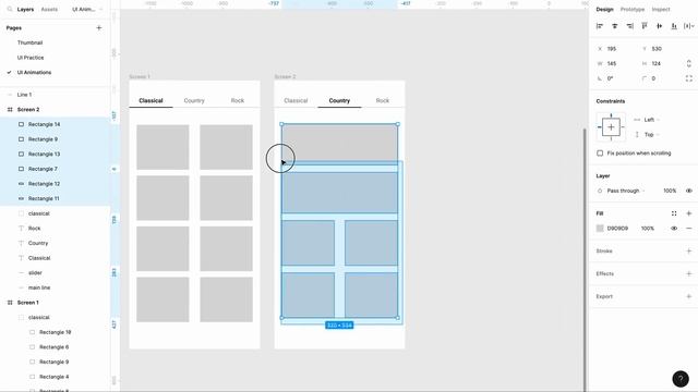 Simple Animation of Switching Tabs in Figma смотреть онлайн