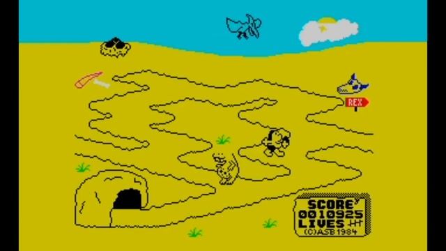 UGH! (2022 Re-release / 3 Loading screens / Trainer options) Walkthrough, ZX Spectrum смотреть онлайн