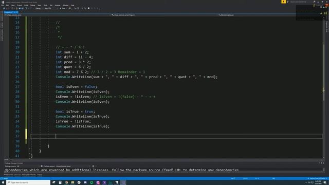 C# Tutorial - Operators and Input смотреть онлайн