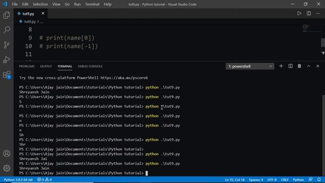 String Indexing And Slicing in Python | Beginner to Advanced | Python For Beginners In Hindi # 11 смотреть онлайн