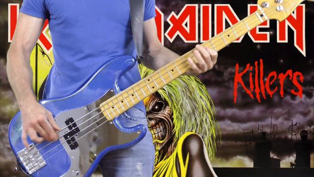 "KILLERS" Iron Maiden bass cover Full HD vid AND sound ! смотреть онлайн