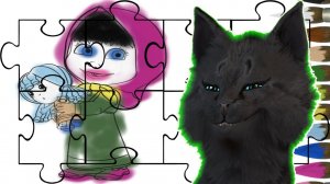 РИСОВАШКА ПАЗЛ Маша и Медведь С ГОВОРЯЩИМ СУПЕР КОТОМ ( ИГРА для ДЕТЕЙ )