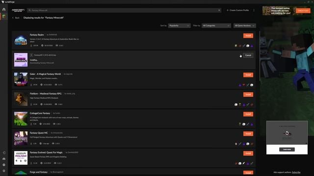 How To Download and Install Fantasy Minecraft Modpack in Minecraft смотреть онлайн