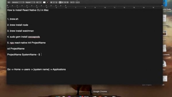 Install React Native in MAC OS