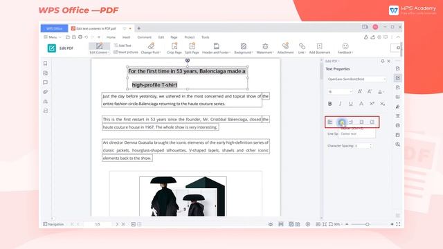 [WPS Academy] 1.2.1 PDF: Edit text contents in PDF смотреть онлайн