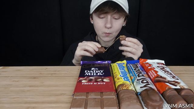 ASMR CHOCOLATE CANDY BARS DESSERT MUKBANG 🍫 CADBURY, KINDER, REESE’S, TWIX, BUTTERFINGER, HERSHEY’S