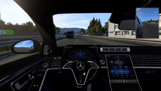 Mercedes-Benz W223 S-Class (Steering Wheel Gameplay) [Euro Truck Simulator 2] смотреть онлайн